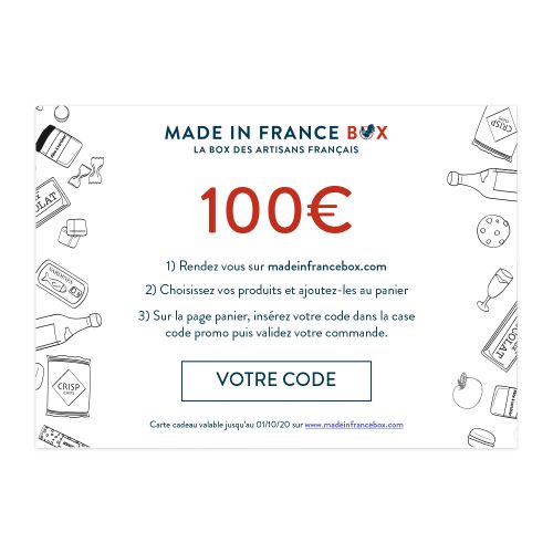 Carte Cadeau Made in France Box 100€