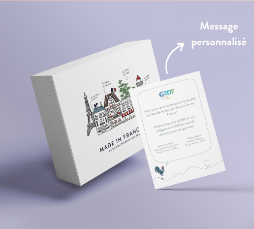 Ajoutez une boite cadeau + un message personnalisé