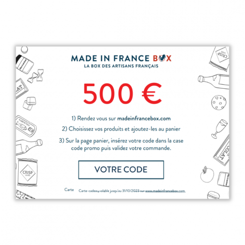 E-Carte Cadeau Made in France Box 500€