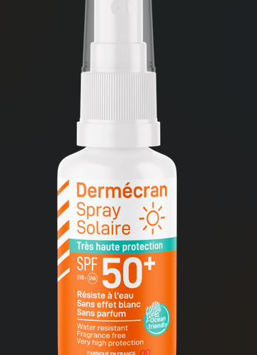 Dermécran® Spray solaire Très haute protection SPF 50+ Spray nomade 50 ml