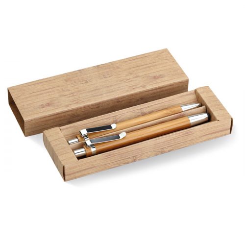 Coffret stylo en bambou